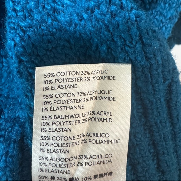 Free People Brookside Tunic Oversized Sweater Teal Size S - Picture 11 of 11